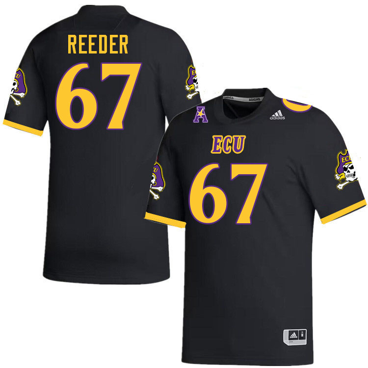 #67 Peyton Reeder East Carolina Pirates College Football Jersey Stitched-Black #67 Peyton Reeder East Carolina Pirates College Football Jersey Stitched-Black